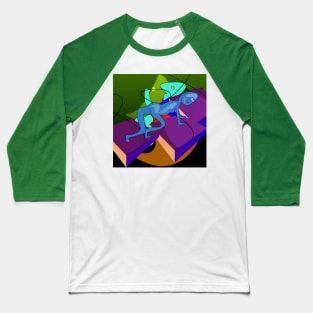 Crazy Aliens Baseball T-Shirt